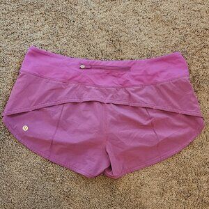 Lululemon Womens Speed Shorts 2.5" Dark Mystic Purple Pink Running 8 Medium